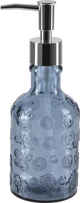 Immagine prodotto di Dispenser di sapone Spirella "Carlita" dispenser di sapone liquido in vetro 300ml blu