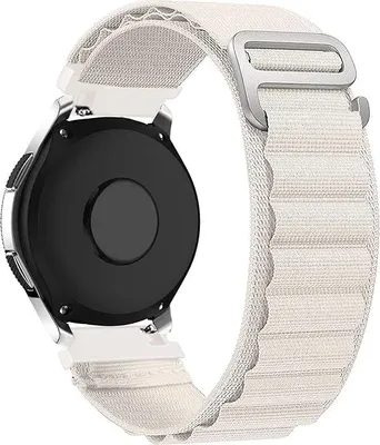 Obrázek produktu pro ECRU NYLONOVÝ ŘEMÍNEK K HODINKÁM Samsung Galaxy Watch 3 45/46/S3 Frontier 22 mm