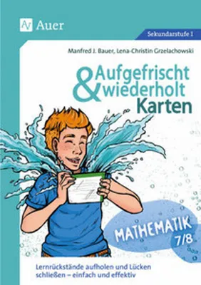 Obrázok produktu pre Aufgefrischt-und-wiederholt-Karten Mathematik 7-8