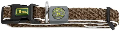 Productafbeelding van Hunter Halsband Hilo Vario Basic, bruin, maat: S / breedte: 2,5 cm