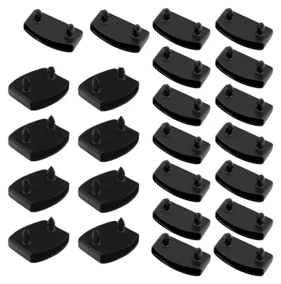 Produktbild von 24 Stück Gummikappen für Lattenroste, Zubehör mit 16 Endkappen und 8 Mittelstücken, Innendurchmesser 10 x 55 mm