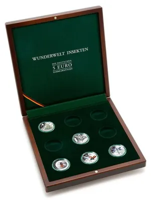 Produktbild von Münzetui VOLTERRA für dt. 9 x 5 Euro Münzen Wunderwelt Insekten