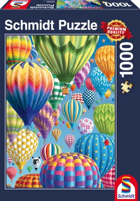 Produktbild von 1000 Teile Schmidt Spiele Puzzle Bunte Ballone im Himmel 58286