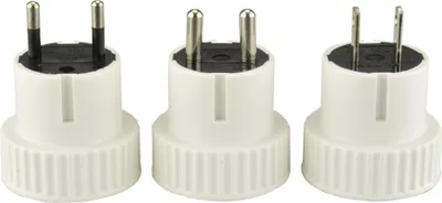 Produktbild von UNITEC Reisestecker-Set, weiß, 3 tlg.