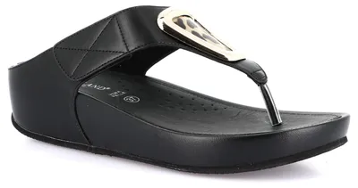Produktbild von Grunland DIRA CI3123 Keilpantoffeln für Damen, schwarz, Größe 1: 38