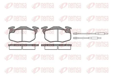 Produktbild von REMSA Bremsbeläge Satz Vorne Bremsklötze passend für PEUGEOT 106 II Schrägheck (1A, 1C) 0192.34