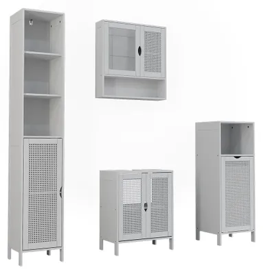 Immagine prodotto di Set di mobili da bagno Vicco Liora Bianco 4 parti, Model 59925
