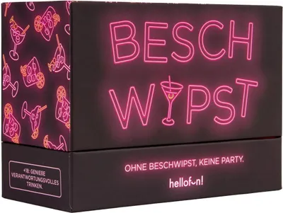 Produktbild von Hellofun! | Beschwipst | Partyspiele für Erwachsene | Gesellschaftsspiele Party | Kartenspiele für Erwachsene | Spiel 18+ | Spieleabend Zubehör | Partyspiel Mix | Für 4-20 Personen ab 18 Jahren