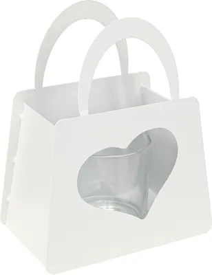 Produktbild von Windlicht Metall Herz Tischdeko Weiß Set 2 Stück H18cm