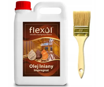 Zdjęcie produktu dla Olej lniany 100% naturalny impregnat do drewna 2l ORYGINALNY  + gratis
