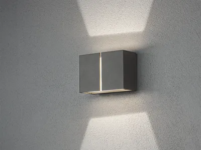 Produktbild von Konstsmide Pavia LED Wandleuchte anthrazit, 3000K, 800lm, 4x3W, 240V, Aluminium, 7877-370