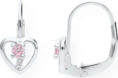 Produktbild von JuwelmaLux Kinder Ohrhänger 925 Silber Herz mit Zirkonia JL16-06-0190