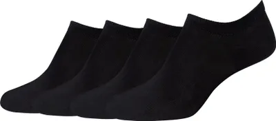 Produktbild von Camano Sneakersocken Invisible Baumwolle Fine im praktischen 4er Pack black 35-38