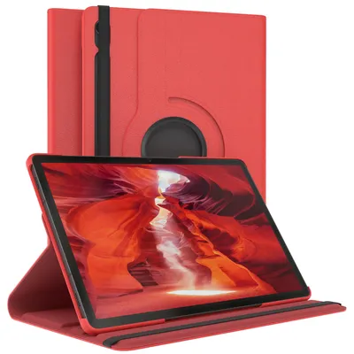 Produktbild von EAZY CASE - Tablet Hülle für Samsung Galaxy Tab S9 Schutzhülle, Tablet Case 360° drehbar in Rot