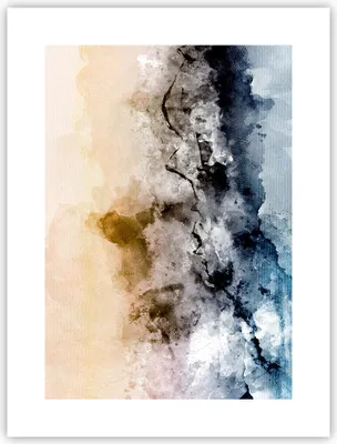 Produktbild von Poster - Poster ohne Rahmen - Abstraktion Wolken Berge - 30x40 cm - Wand Bild - Wanddeko - Wandbilder - Kunstposter - Wandposter - Bilder - Kunstdruck - Wanddekoration - Wandbild - P2XPA30x40-4894