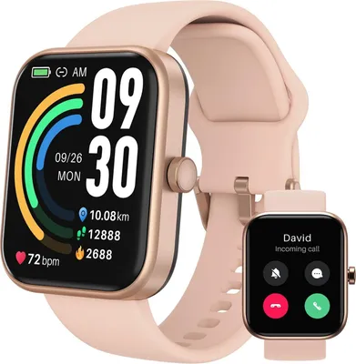 Produktbild von 1,83" HD Fitnessuhr mit Telefonfunktion,Fitness Tracker Uhr mit Pulsmesser Schlaftracker Schrittzähler 100 Sportmodi,IP68 Wasserdicht Sportuhr