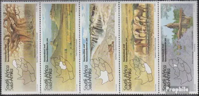 Produktbild von Briefmarken Südafrika 1995 Mi 962-966 Fünferstreifen (kompl.Ausg.) postfrisch Tourismus