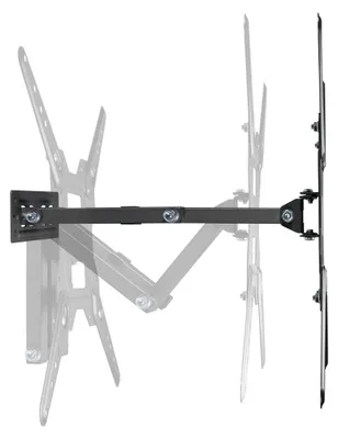 Zdjęcie produktu dla AISENS WT55TSE-153, 100 x 100 mm, 400 x 400 mm, -10 - 3°, -90 - 90°, Stal, Czarny
