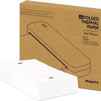 Obrázok produktu pre INF A4 Termo Papier Rýchloschnúci - 210mm x 297mm - 100 Listov Skladaný