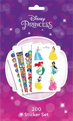 Image de 200 Sticker Set - Jeux d'autocollants - Disney - Princess