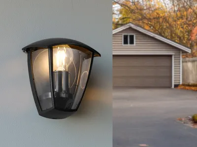 Produktbild von LED Außenwandleuchte Outdoor Fassadenbeleuchtung Terrassenlampen Schwarz, H:20cm