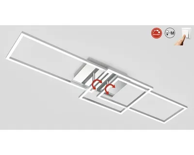 Produktbild von LED Deckenleuchte dimmbar Memoryfunktion drehbare Module 43,8W Briloner Leuchten