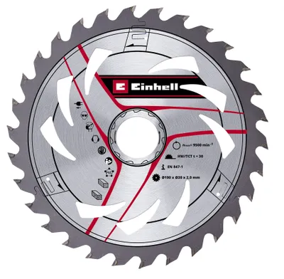 Produktbild von Einhell Handkreissägen-Zubehör Sägebl HM Mit-Dü 190x30 Z30