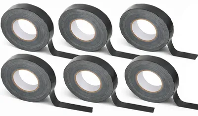 Zdjęcie produktu dla Taśma montażowa naprawcza DUCT TAPE BLACK czarna 50m 55y 48mm 230µm 6 szt.