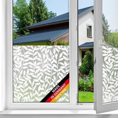Fensterfolie Jane Blätter-Motiv 67,5 cm x 1,5 m, statisch haftend