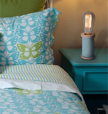 Image de Max lampe de table E27 Ø7,5cm turquoise