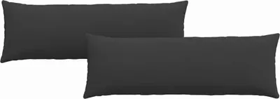 Obrázok produktu pre vidaXL Vankúše na pohovku, 2 kusy, látka, čierna, 120 x 40 cm