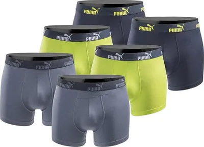 Obrázek produktu pro L|PUMA Boxerky Herren Boxershorts 6er-Pack Blue Lime 100003547-4471-020-6