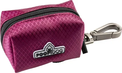 Image de Distributeur de sacs à déjections canines Poopidog en nylon - violet