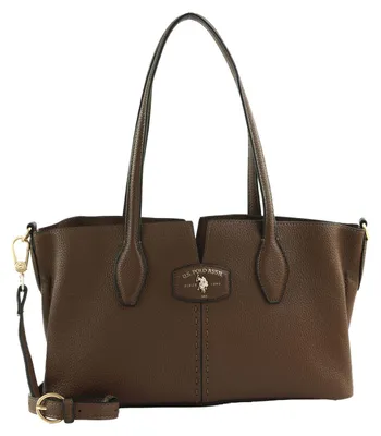 Image de U.S. POLO ASSN. sac à épaule sac à épaule bandoulière Chestnut Double Handle Dark Brown marron foncé