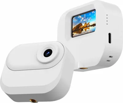Zdjęcie produktu dla mini kamera sportowa 1080P z ekranem IPS o przekątnej 1,47 cala i szerokokątnym obiektywem 130�� z etui ładującym i kartą TF 32 GB do nagrywania filmów Vlog