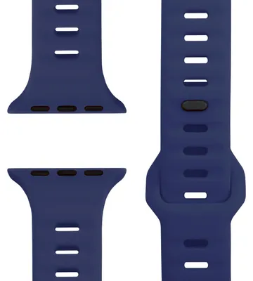Zdjęcie produktu dla Pasek Motion do Apple Watch Ultra/SE/10/9/8/7/6/5/4/3/2/1, miękki silikonowy pasek sportowy, 42/44/45/46/49 mm - granatowy