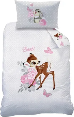 Produktbild von Dziecięca pościel flanelowa dwustronna Disney Bambi 100 x 135 cm Biber