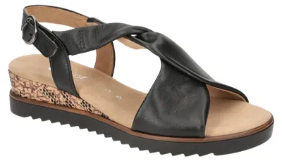 Produktbild von Gabor GENUA Damen Sandalette - Riemchen Sandalen schwarz Elegant NEU