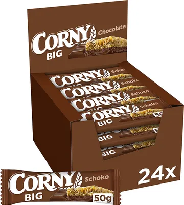 Image de Barre de céréales au chocolat au lait Corny Big 50g, paquet de 24