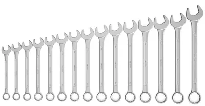 Produktbild von Hochwertiger Ringmaulschlüssel Satz - Gabelringschlüssel Set– 15-tlg. – FAMEX 10345-15