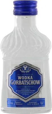 Produktbild von Wodka Gorbatschow | 37,5 % vol | Vierfach kältegefiltert | 0,1 l Flasche