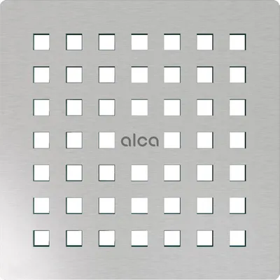 Produktbild von AlcaDrain Rost für Edelstahl Bodenablauf 102×102 mm Edelstahl-Matt