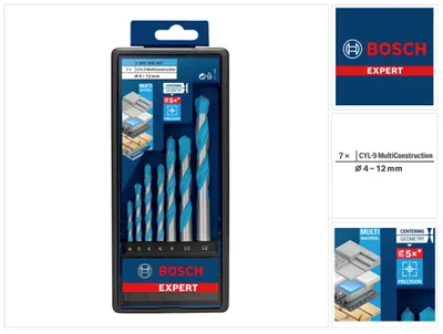 Zdjęcie produktu dla Bosch 2608900647 Zestaw wierteł Bosch CYL-9 MC 7 szt. EXPERT