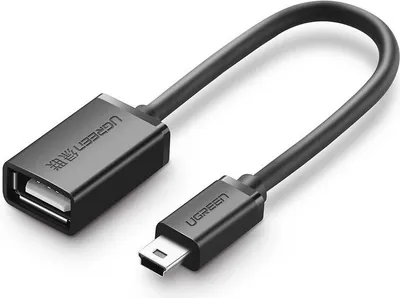 Produktbild von Ugreen OTG Adapter US249 Mini USB-B zu USB-A 10cm, Grau