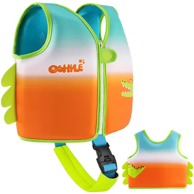 Immagine prodotto di Gilet di salvataggio per bambini, muta da allenamento in neoprene per bambini dai 1 ai 9 anni