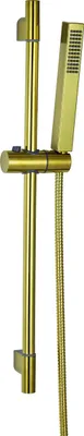 Immagine prodotto di Set doccia con asta, maniglia e tubo flessibile da 150 cm, color oro