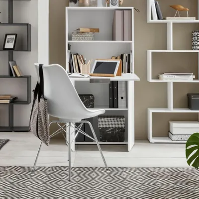 Produktbild von Platzsparender Schreibtisch 70x70cm klappbare Tischplatte Schrank Dalia