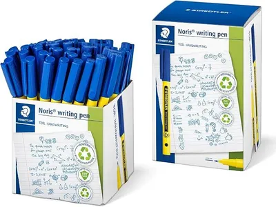 Imagen del producto de Noris 307, rotulador de precisión – Azul, set de 50 unidades, 0,6 mm