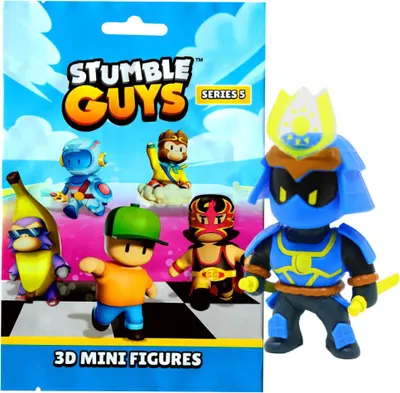 Produktbild von Stumble Guys 3D Sammelfiguren Serie 5 - Chrome - Figur 17. Sunurai