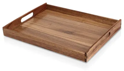 Zdjęcie produktu dla Drewniana taca do serwowania z uchwytami, 40x30 cm